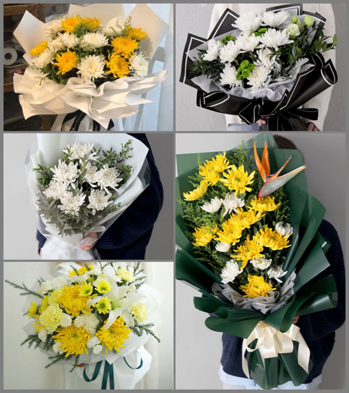 贵州毕节市黔西县铁石乡米新寨村白事花束代送